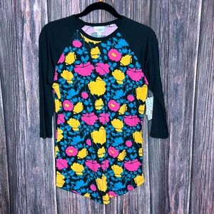 LuLaRoe Randy Raglan 3/4 Sleeve Shirt